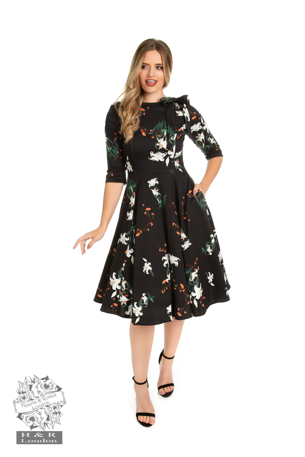 Diana Lilly Floral Swing Dress